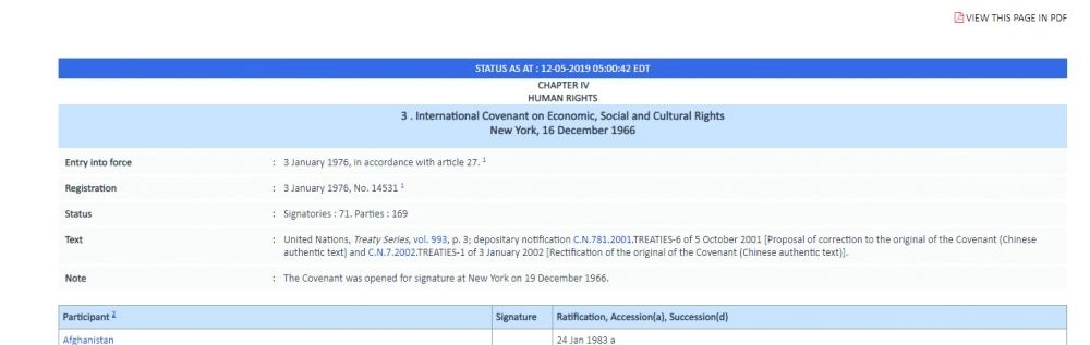 






العهد الدولي الخاص بالحقوق الاقتصادية والاجتماعية والثقافية