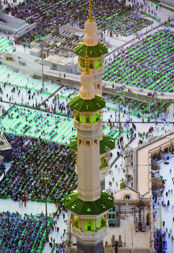 ساحات المسجد الحرام كما بدت أمس                                (أنس الحارثي)