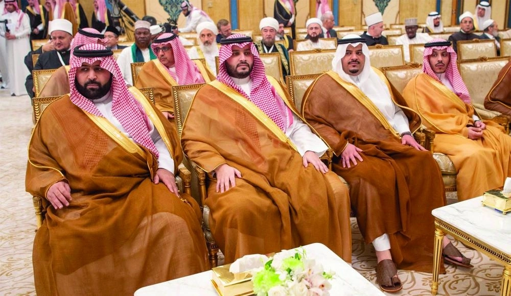 عدد من الأمراء خلال حضورهم الحفل    (واس)