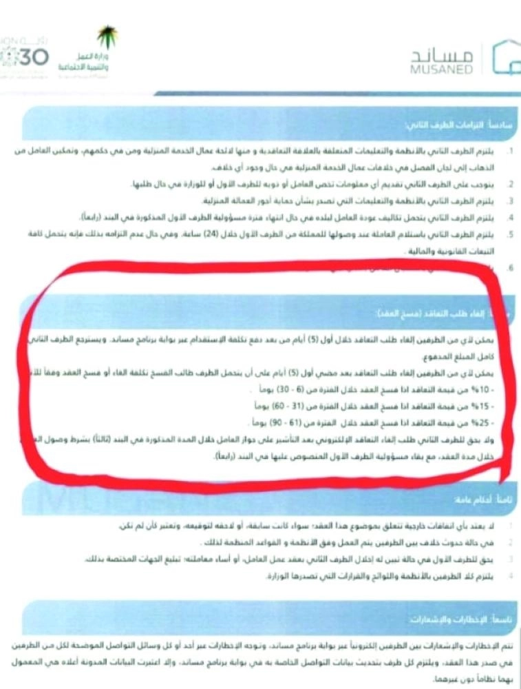 من الملاحظات التي أبداها مستثمرو الاستقدام