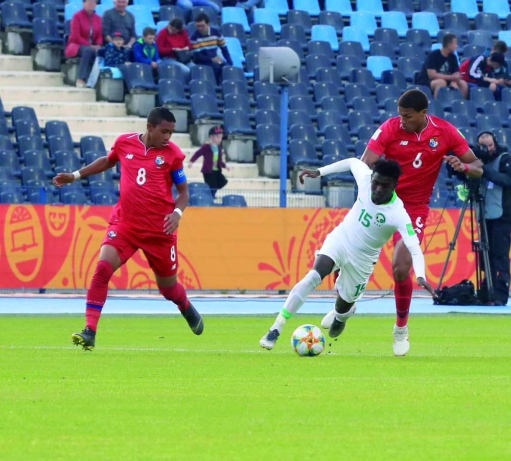 لقاء المنتخب السعودي مع بنما