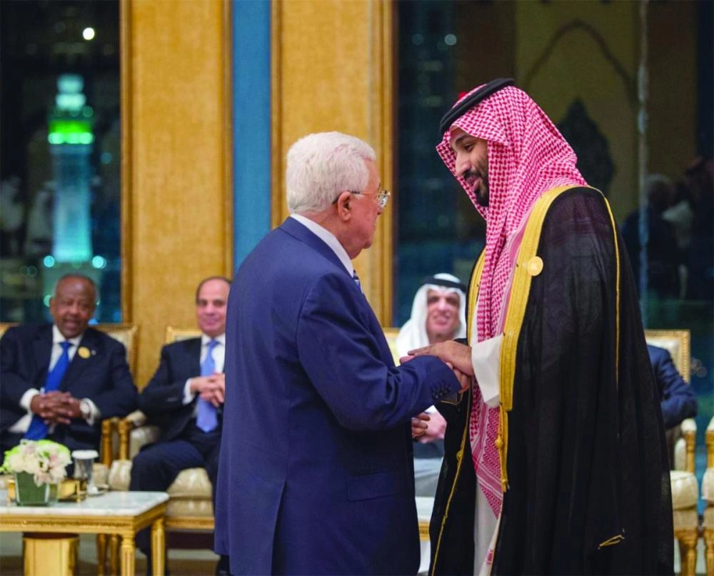 الأمير محمد بن سلمان خلال استقبال الوفود
