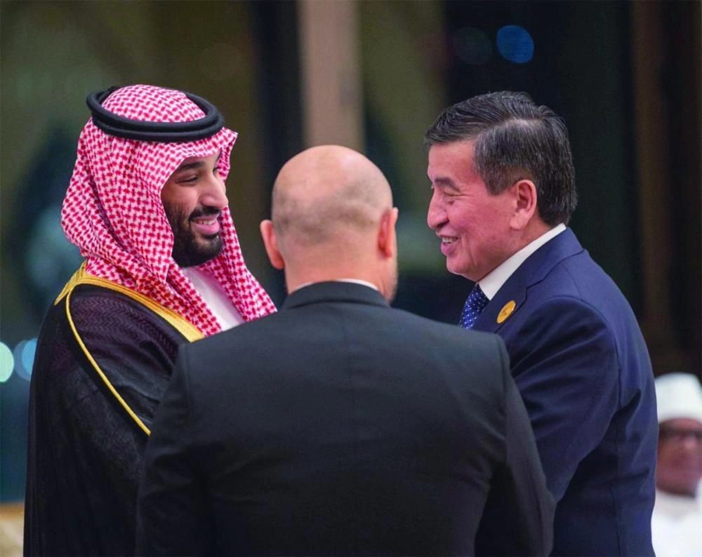 الأمير محمد بن سلمان خلال استقبال الوفود