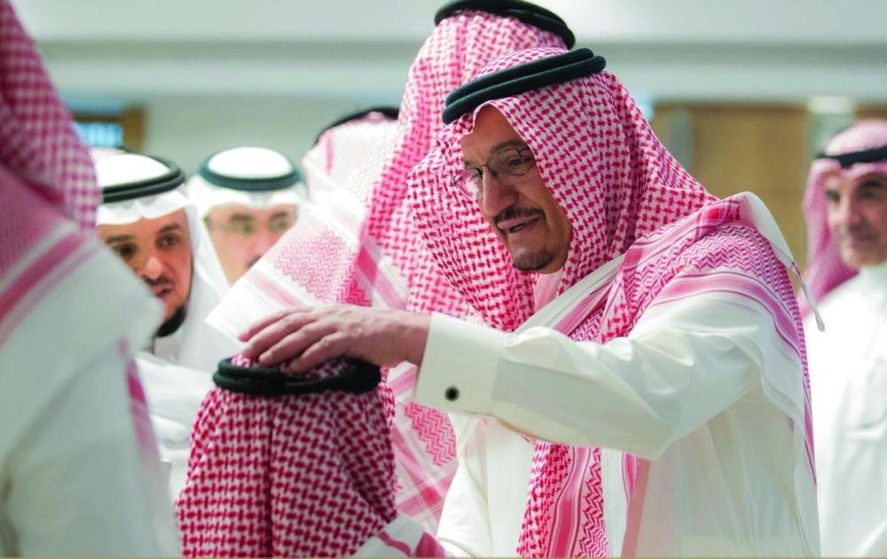 حمد آل الشيخ خلال حفل المعايدة السنوي (مكة)
