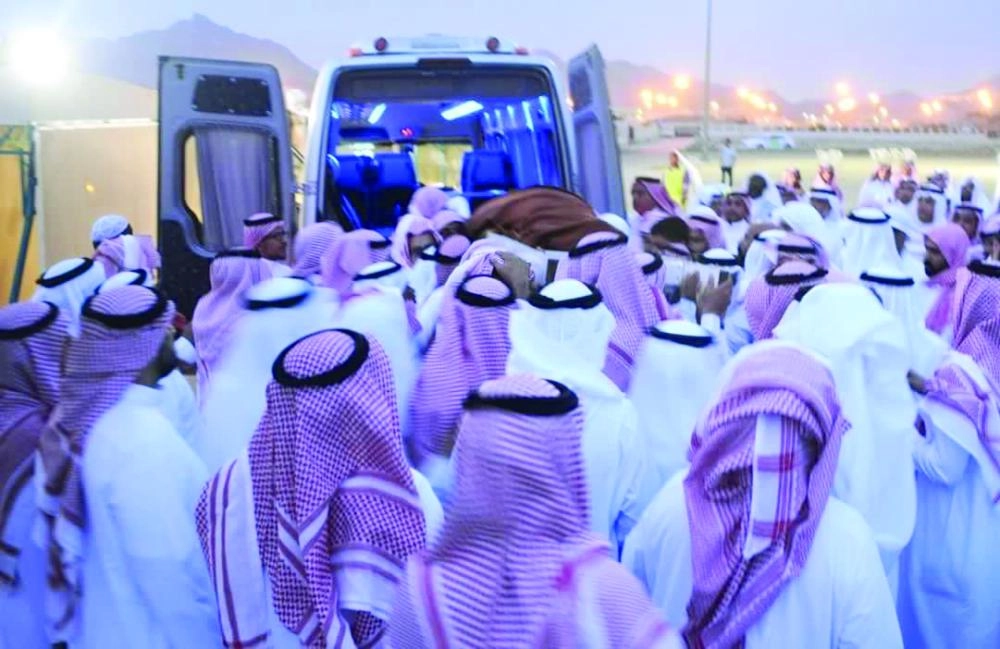 من مراسم تشييع جثمان عبدالله الثقفي (مكة)