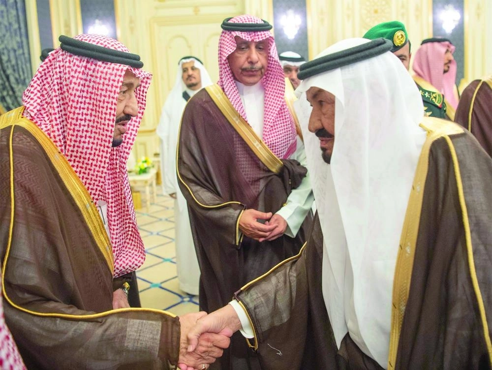 من مراسم الاستقبال