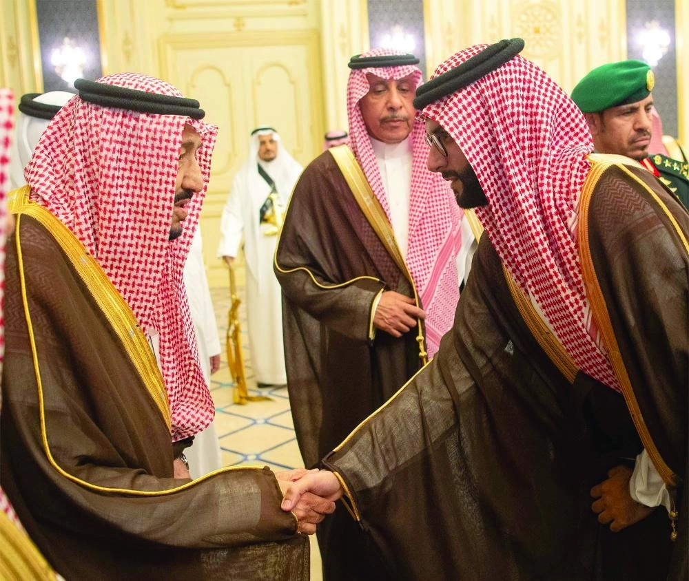 من مراسم الاستقبال