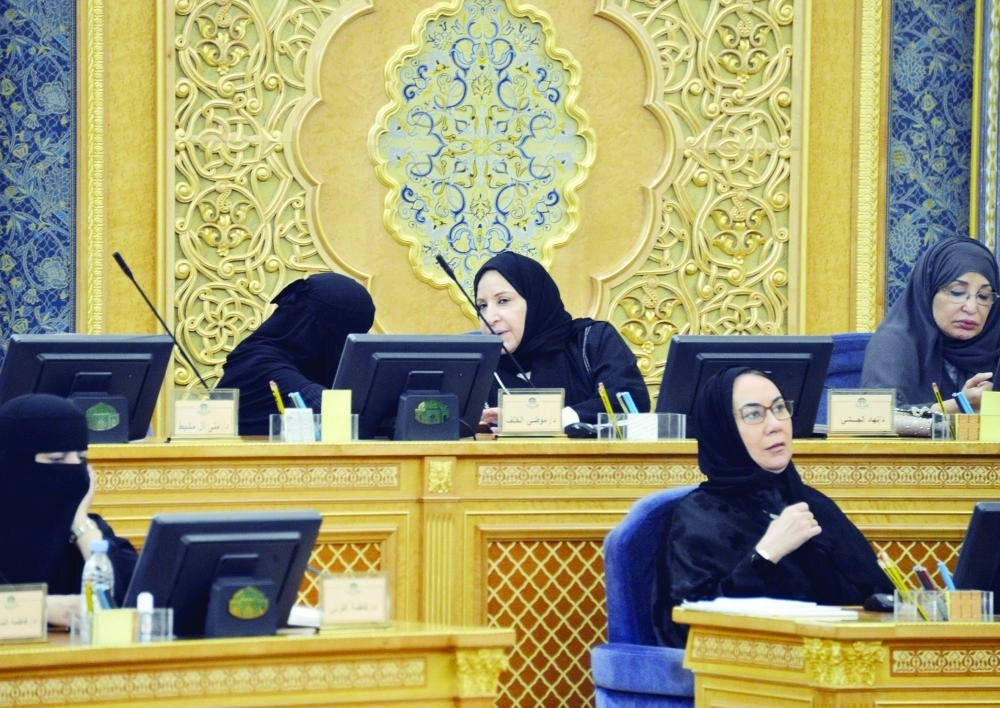 جلسة مجلس الشورى أمس                                                          (واس)