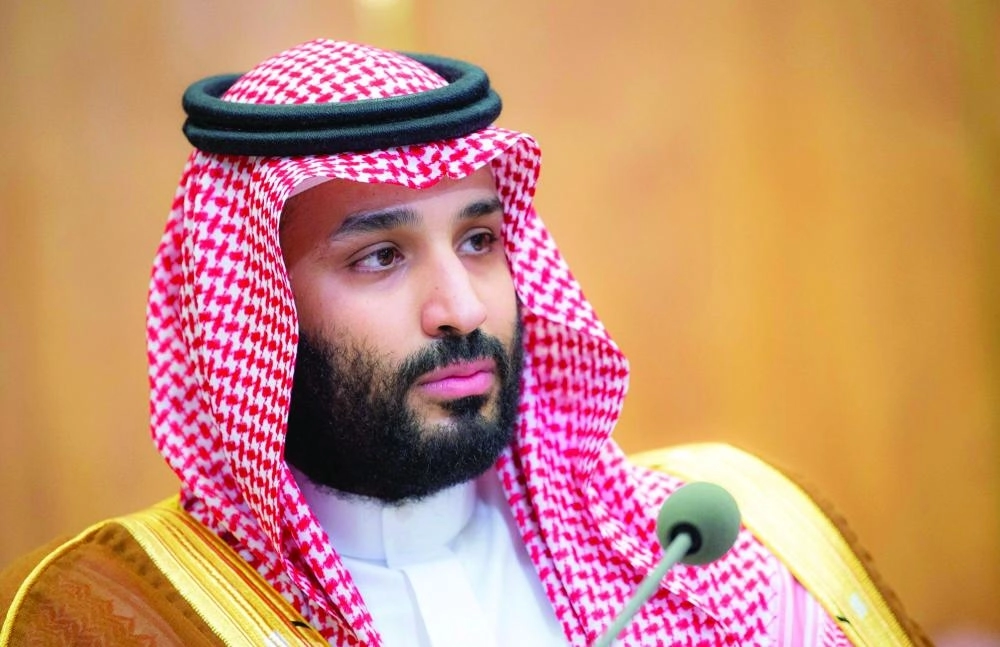 ولي العهد خلال الاجتماع 