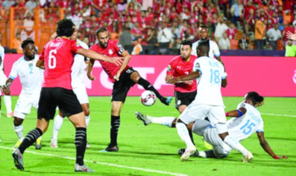 جانب من لقاء مصر والكونغو (مكة)