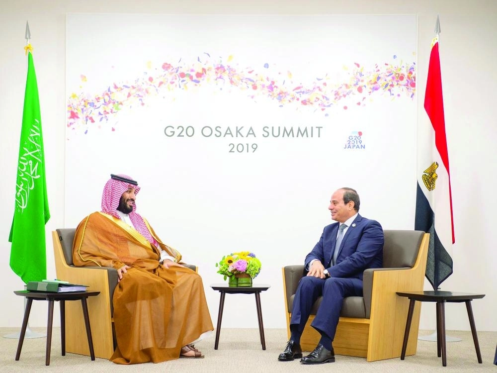 ولي العهد مع السيسي