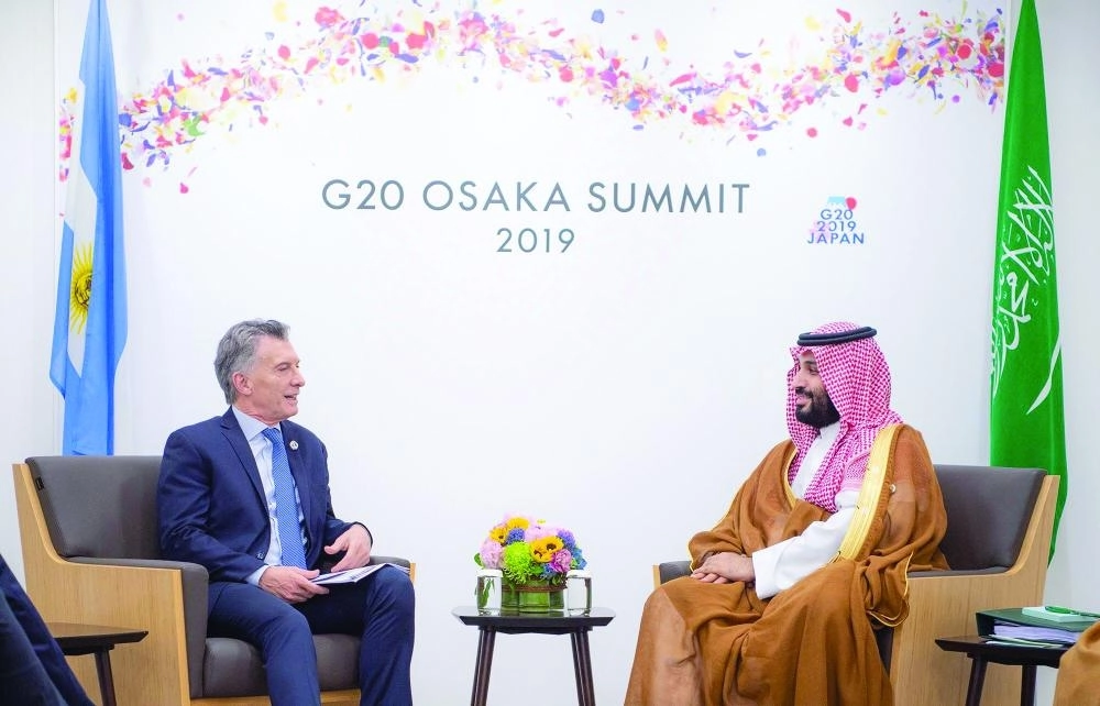 ولي العهد ورئيس الأرجنتين  (واس)