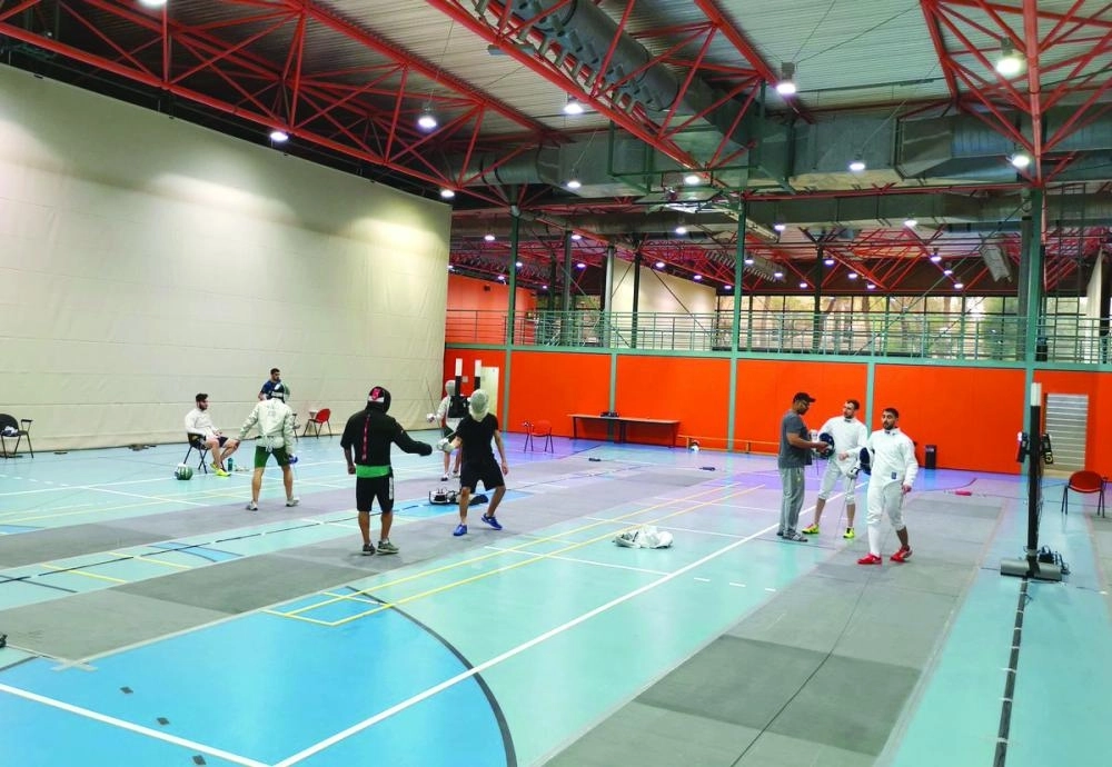 جانب من تدريبات السعودية للمشاركة (مكة)