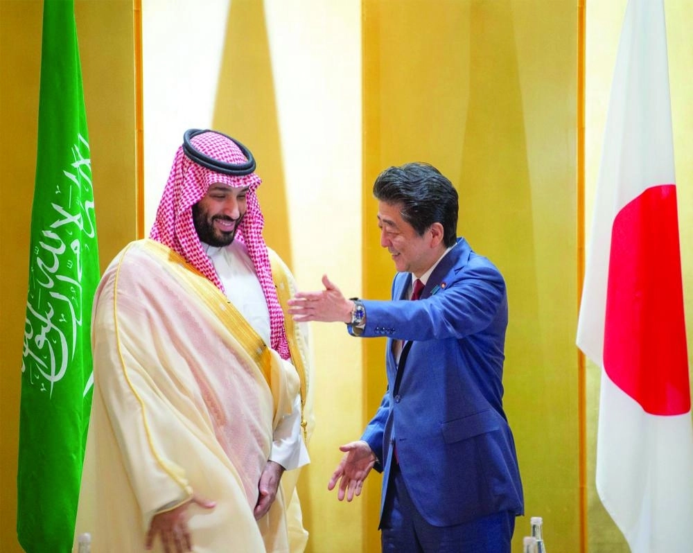 ولي العهد ورئيس وزراء اليابان (واس)