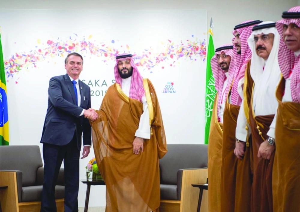 ولي العهد في لقاء بالرئيس البرازيلي على هامش قمة العشرين  