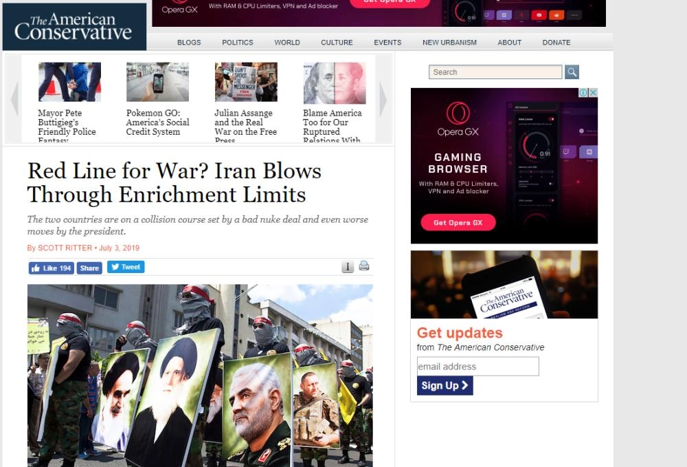 






الخطر الإيراني على المنطقة    (المحافظ الأمريكي)