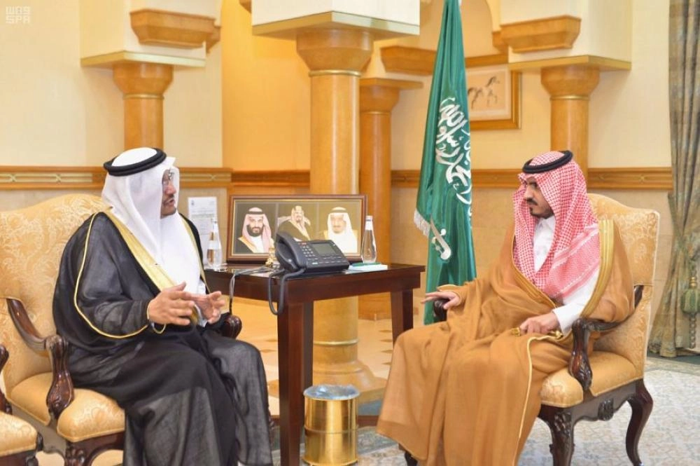 نائب أمير مكة بدر بن سلطان ووزير التعليم حمد آل الشيخ