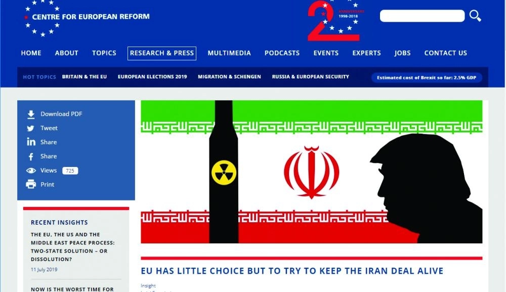 






تقرير عن التوتر الإيراني الأمريكي       (مركز الإصلاح الأوروبي)