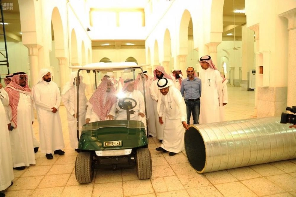 معالجة وتطوير وتحديث أنظمة التكييف وتنقية الهواء في مسجدي نمرة والخيف بالمشاعر المقدسة