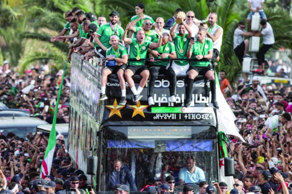 احتفالية أبطال أفريقيا بالجزائر (د ب أ)