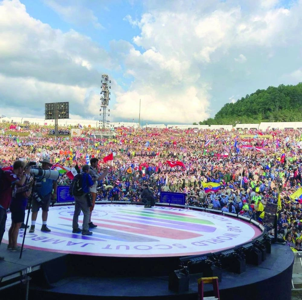 من حفل افتتاح الجامبوري العالمي بأمريكا (مكة)