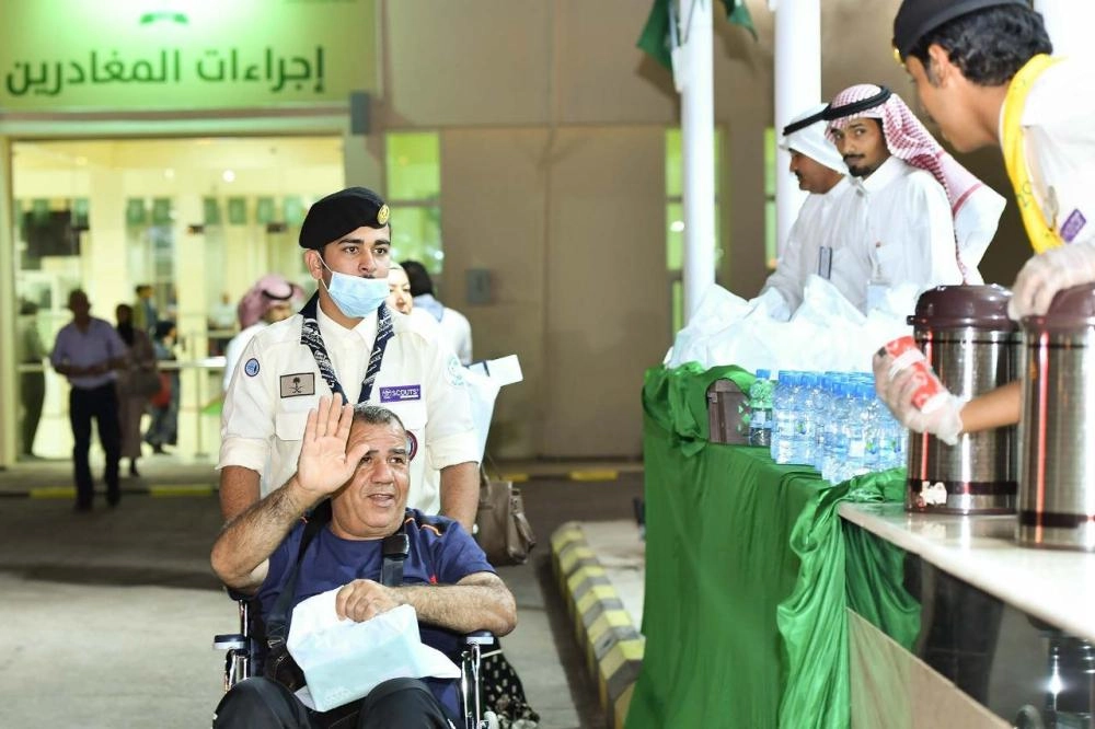 الحجاج القادمون عبر منفذ حالة عمار