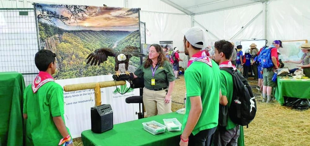 






الوفد السعودي خلال مشاركته في الجامبوري الكشفي بأمريكا                                                       (مكة)  