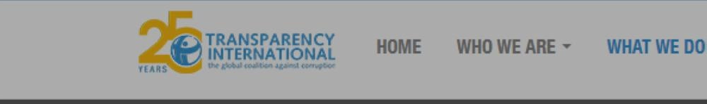 موقع منظمة الشفافية الدولية