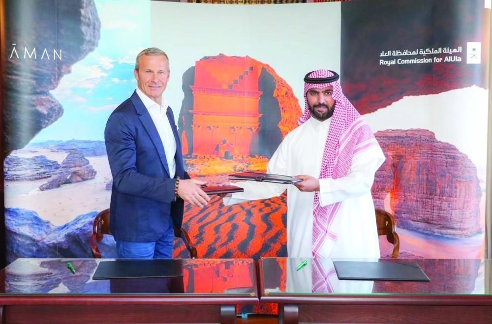 بعد توقيع الاتفاقية (هيئة تطوير العلا) 