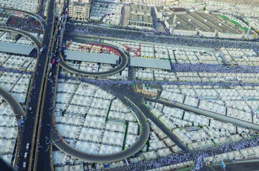 مشعر منى ينتظر الحجاج اليوم (واس) 