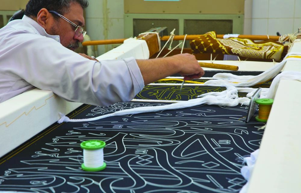 مراحل تصنيع كسوة الكعبة 1440 (أنس الحارثي)  