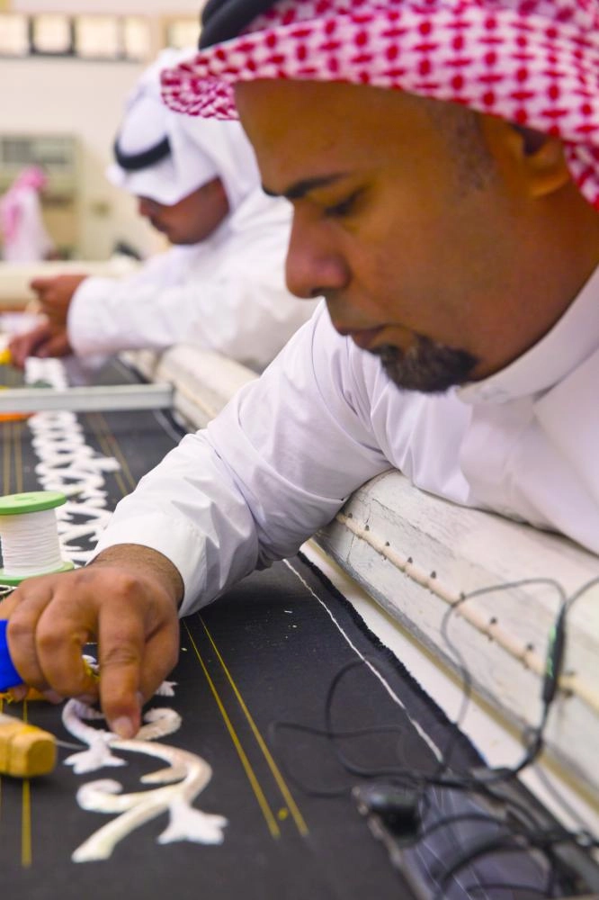 مراحل تصنيع كسوة الكعبة 1440 (أنس الحارثي)  