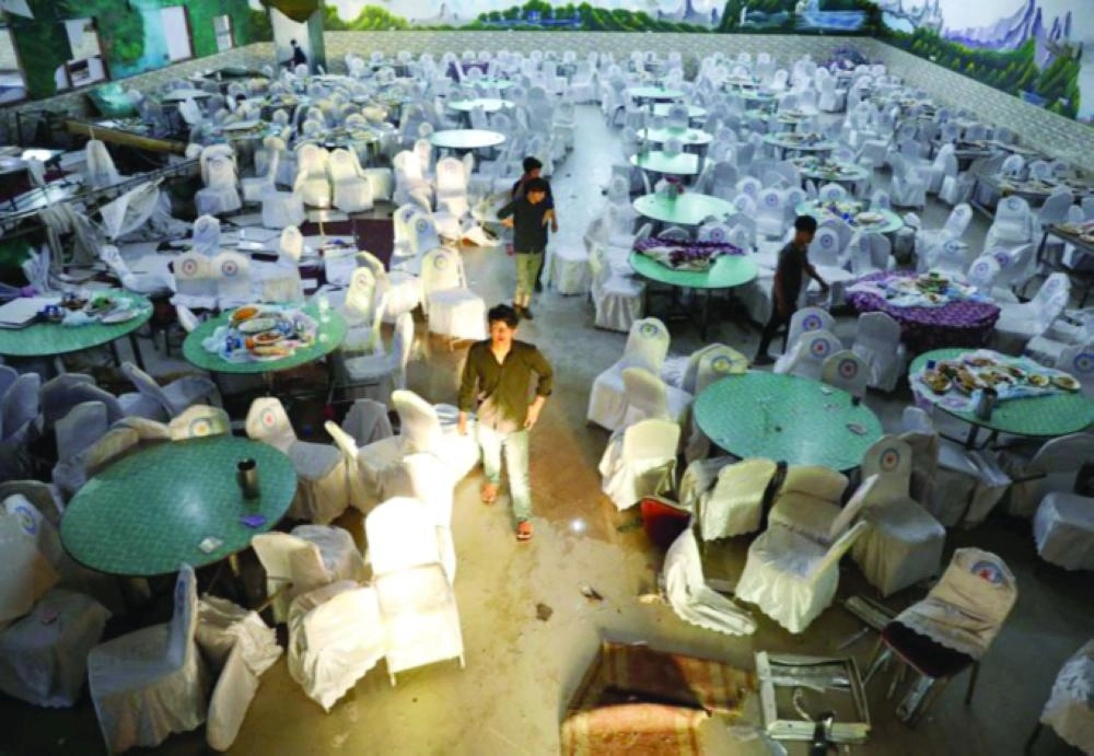 مكان حفل الزفاف بعد وقوع المجزرة (مكة)