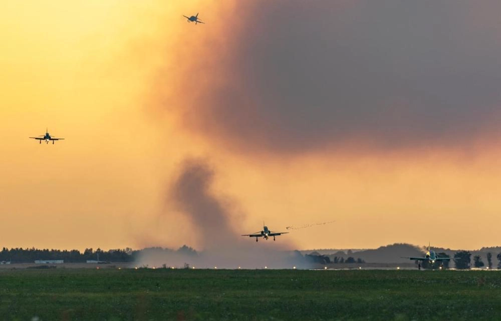 عروض صقور السعودية في بولندا                                                                        (واس)