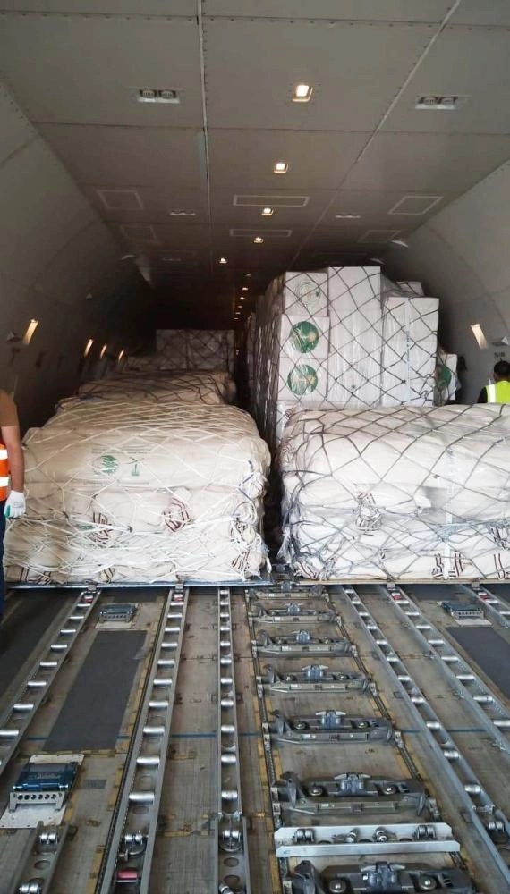 






جانب من المساعدات الإغاثية              (واس)