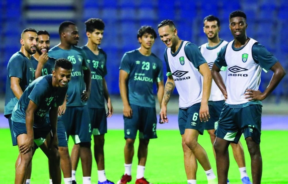 جانب من تدريبات الأهلي (إعلامي الأهلي)