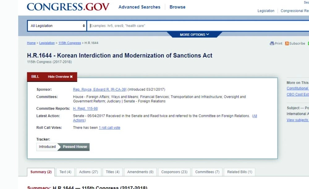 كيف تدعم كوريا الشمالية طهران (مكرز أبحاث الكونجرس) 