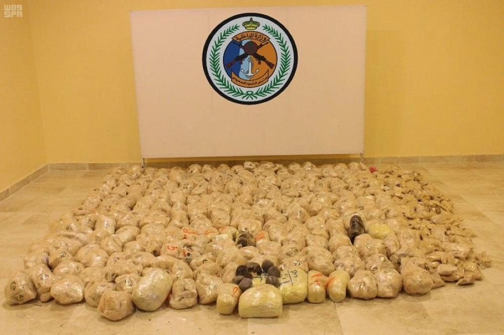 حرس الحدود يحبط محاولات تهريب نحو 12.5 طن من الحشيش المخدر و16 مليون حبة مخدرة عبر حدود المملكة خلال العام الماضي