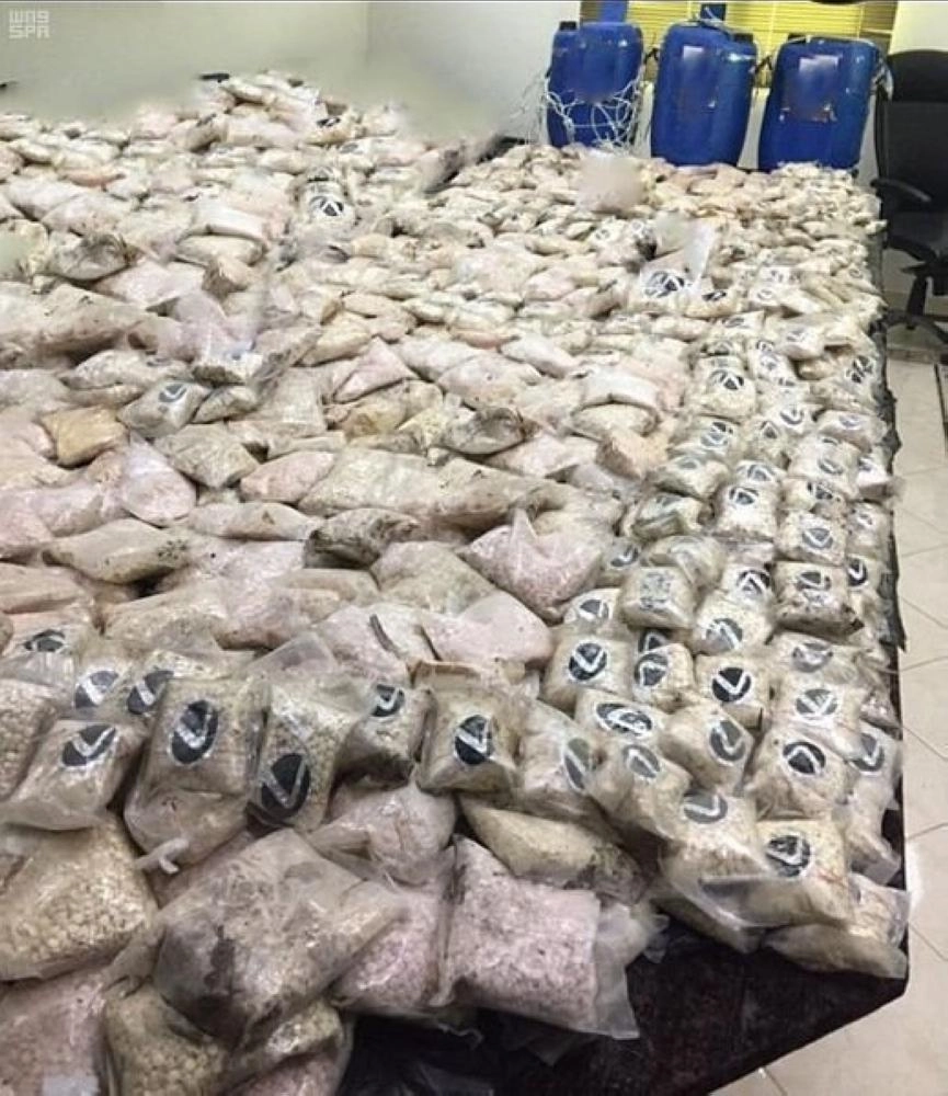 حرس الحدود يحبط محاولات تهريب نحو 12.5 طن من الحشيش المخدر و16 مليون حبة مخدرة عبر حدود المملكة خلال العام الماضي