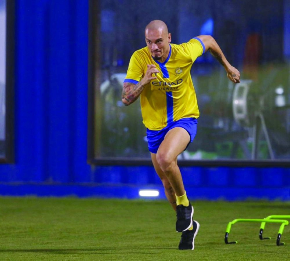 من تدريب النصر