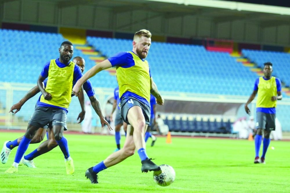 جانب من تدريب الحزم (إعلامي الحزم)