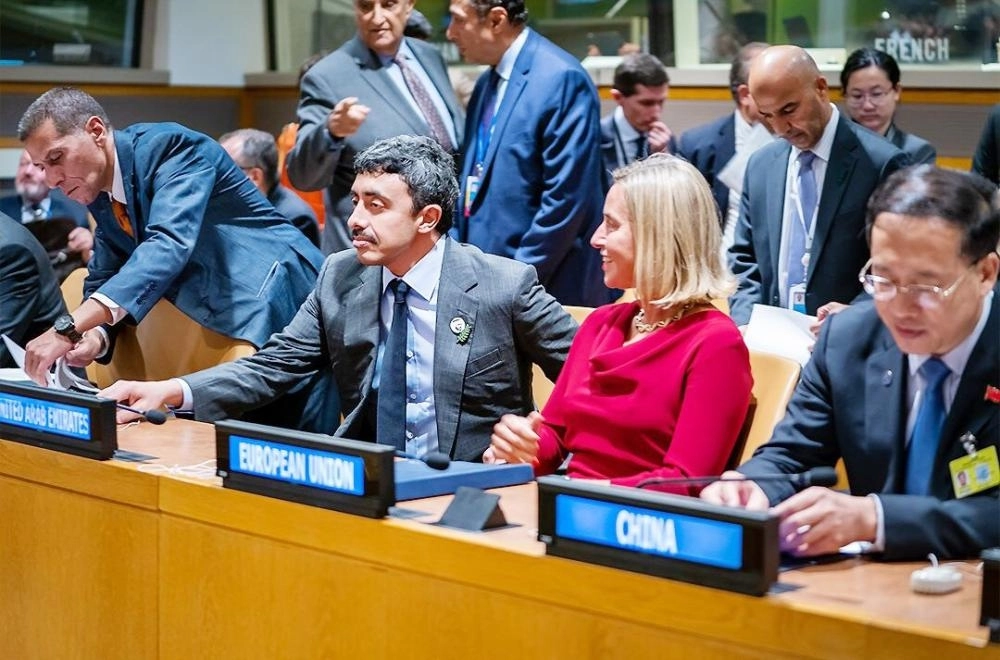 






عبدالله بن زايد لدى مشاركته في الأمم المتحدة                                  (مكة)