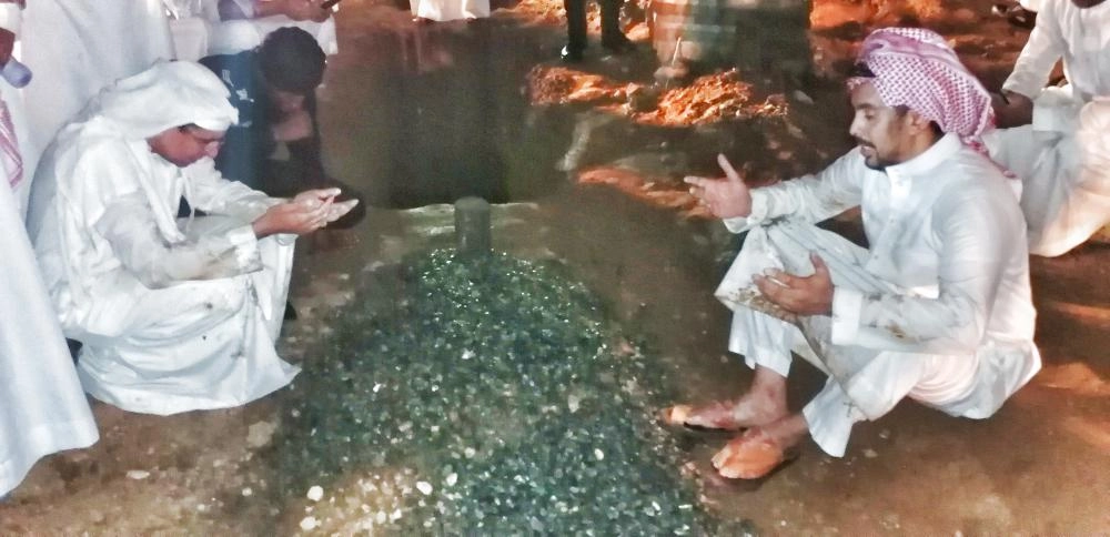 دفن الشهيد اللواء الفغم - تصوير أنس الحارثي ( مكة ) 