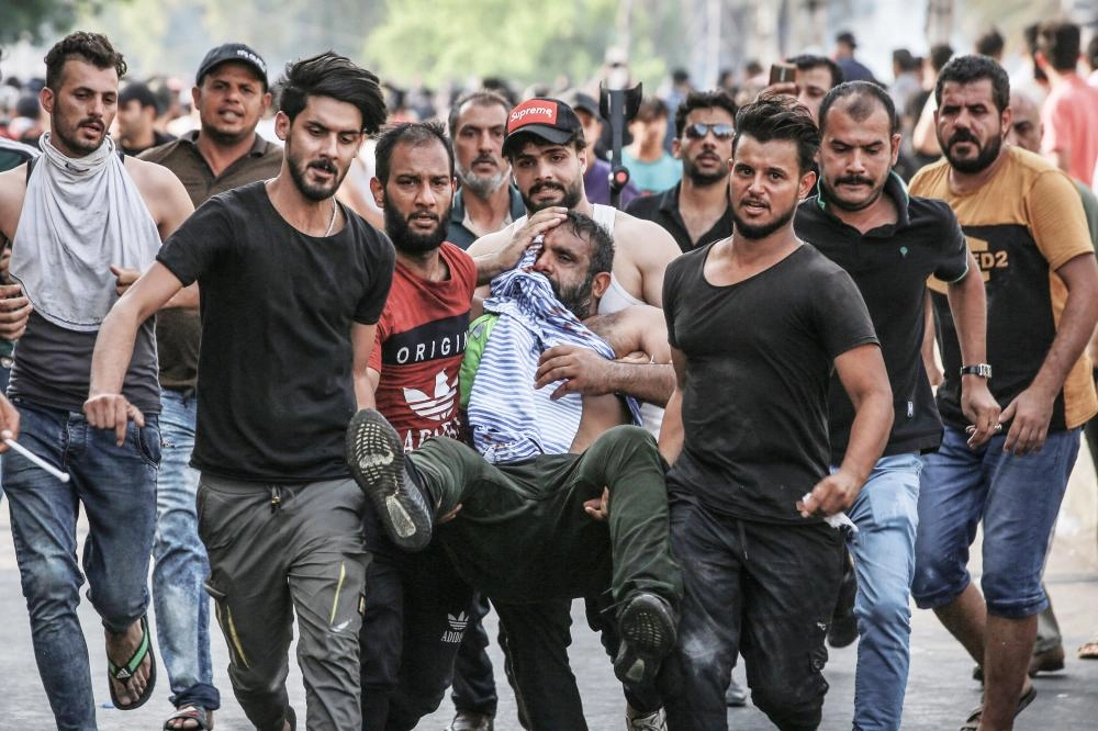 






جانب من المظاهرات العراقية في بغداد                                                                              (د ب أ)