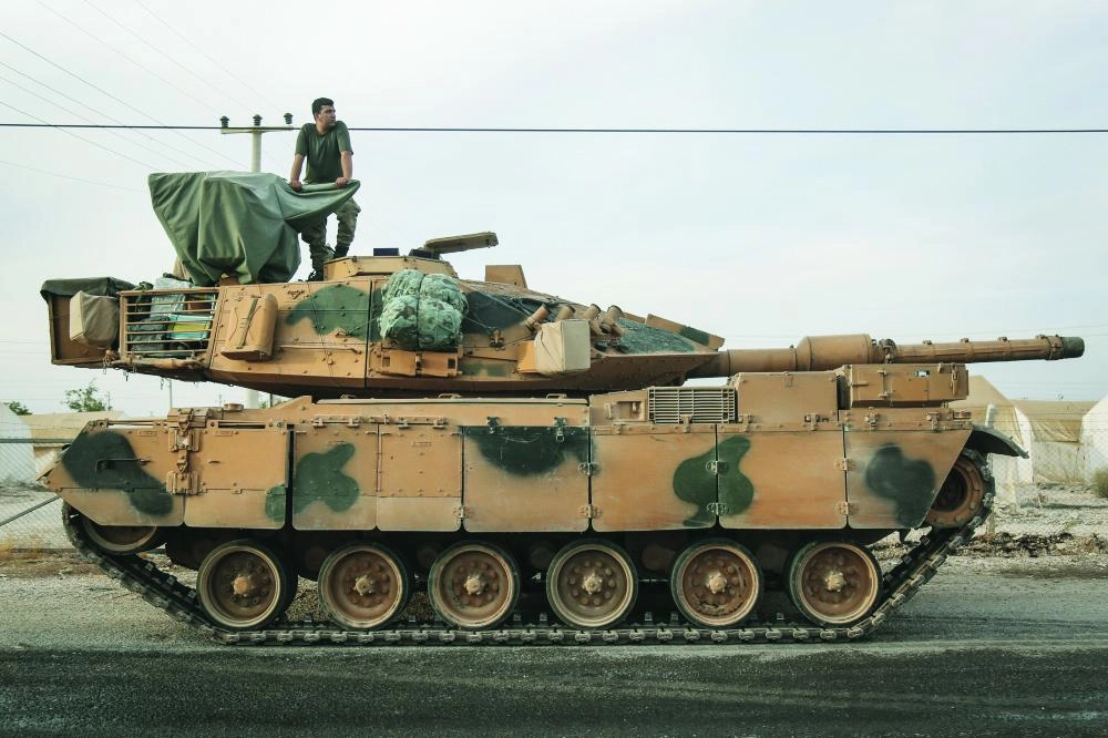 آليات تركية في عملية الاجتياح (د ب أ)