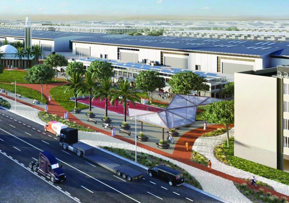 تخيلية لمنطقة الخمرة اللوجستية (النقل) 