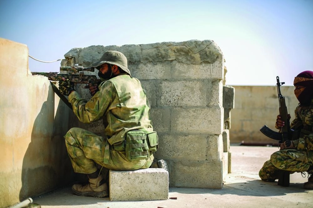 قوات تابعة لتركيا من داخل سوريا (د ب أ)