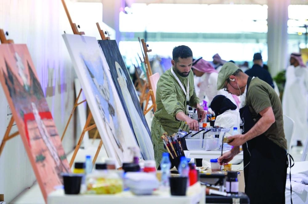 جانب من مسابقة  الفنون الجميلة