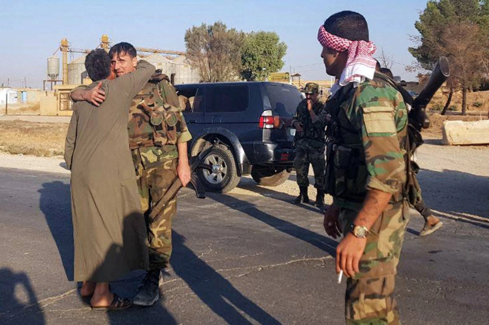 الجيش السوري وصل لمساندة الأكراد ضد تركيا (د ب أ)