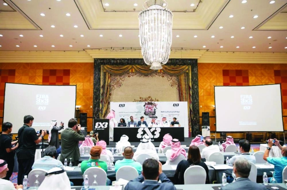 جانب من المؤتمر الصحفي لتدشين بطولة العالم (مكة)